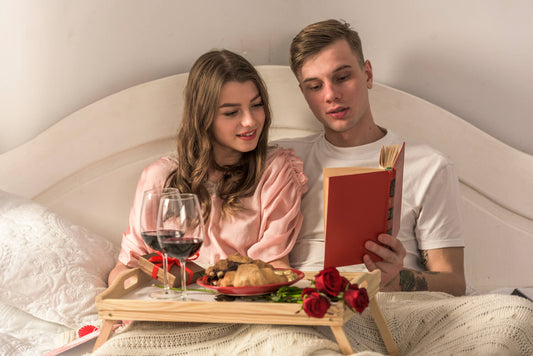 Couple spending Valentine's Day together