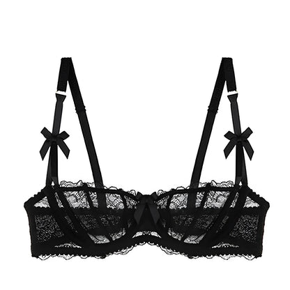 Black Lace Bardot Bra