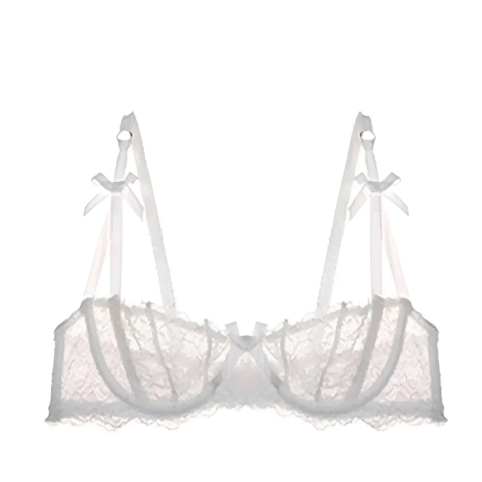 White Lace Bardot Bra